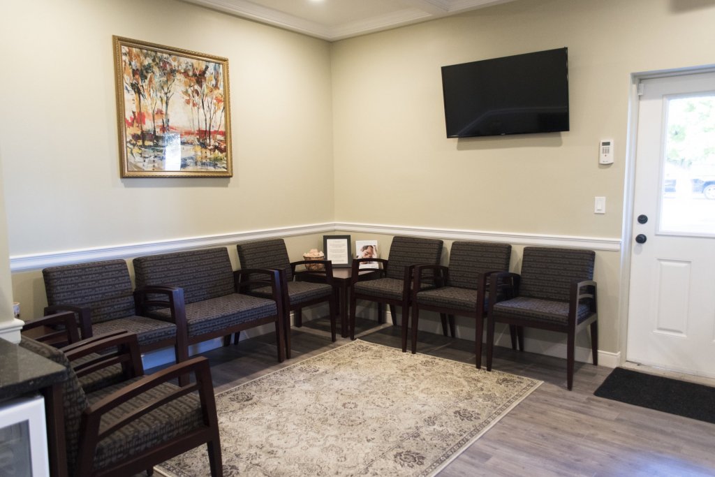 Interior photo: Waiting room for dental practice North Country Smiles in St James, NY