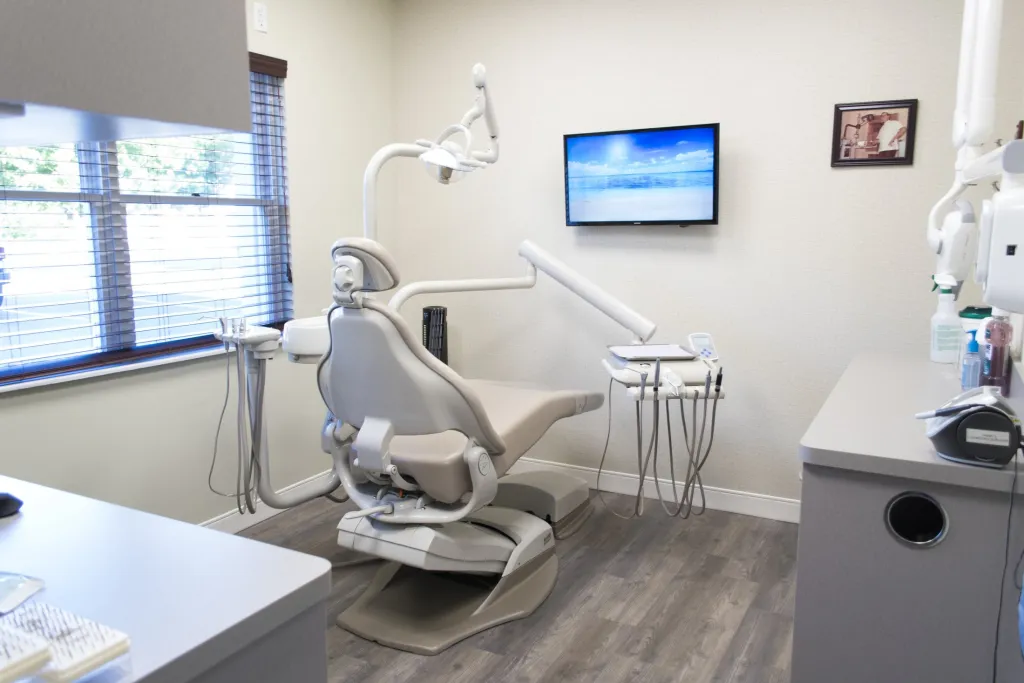 Photo: Modern and relaxing dental treatment room in St James, NY