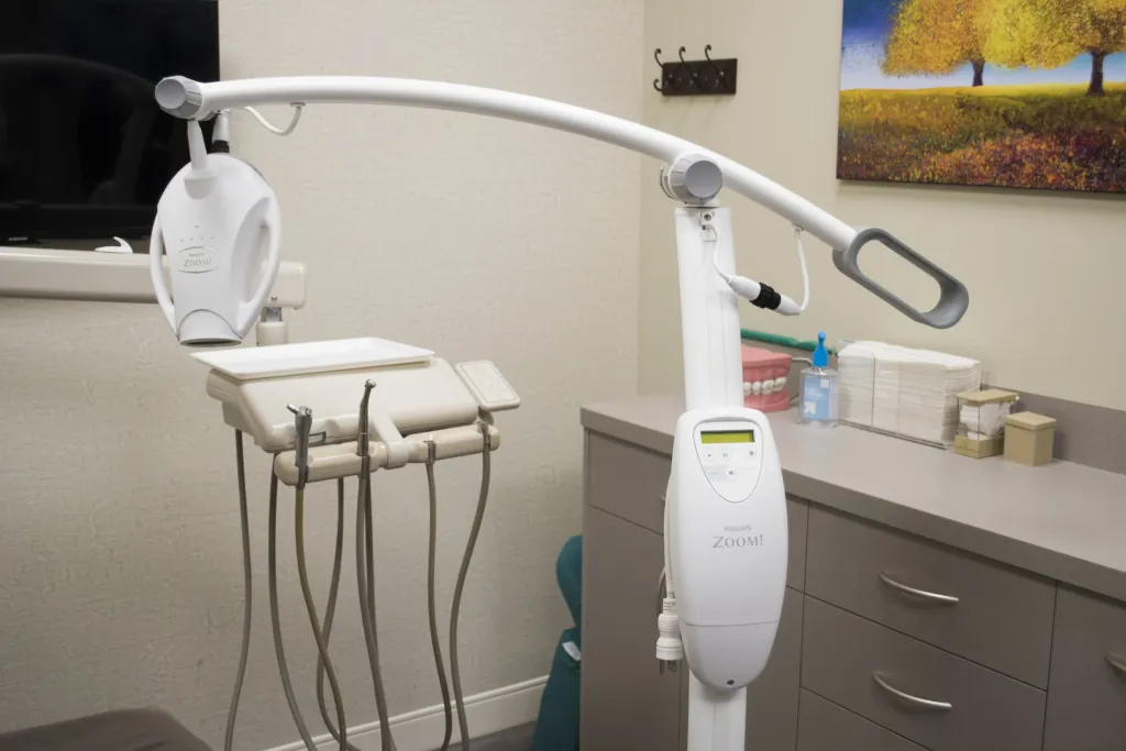 Photo: Zoom! Teeth Whitening equipment in dental treatment room in St James, NY