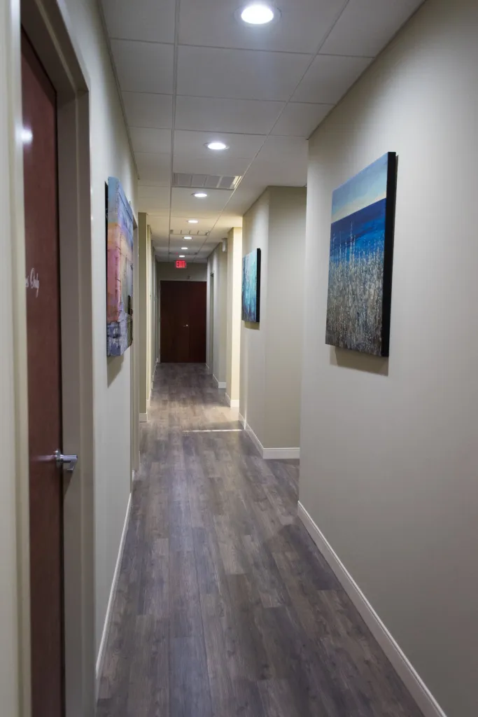 Interior hallway photo: Dental practice North Country Smiles in St James, NY